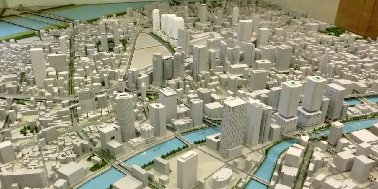 大阪都市模型／うめきた「グランフロント大阪」から中之島・淀屋橋